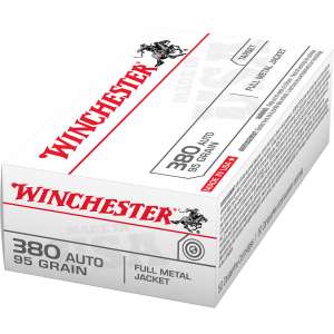 Winchester FMJ 380 Auto 95-Grain Handgun Ammunition