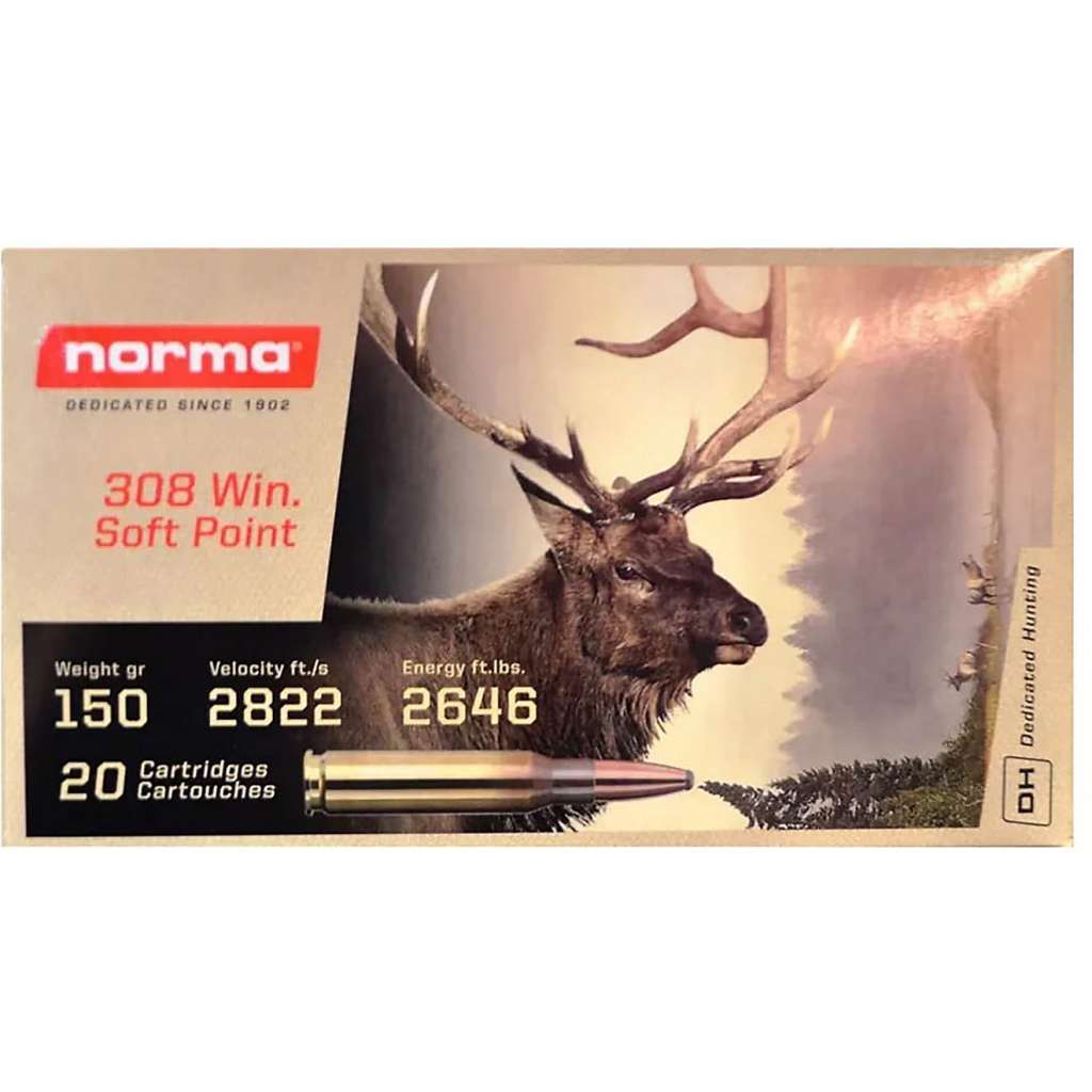 Norma Soft Point 308 150Grain Rifle Ammunition